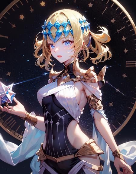23664-4094529478-(masterpiece, best quality, high resolution), (((shining crystal crown))), _OfiicialOutfit, Pollux, 1girl, solo, cowboy shot, _,.png